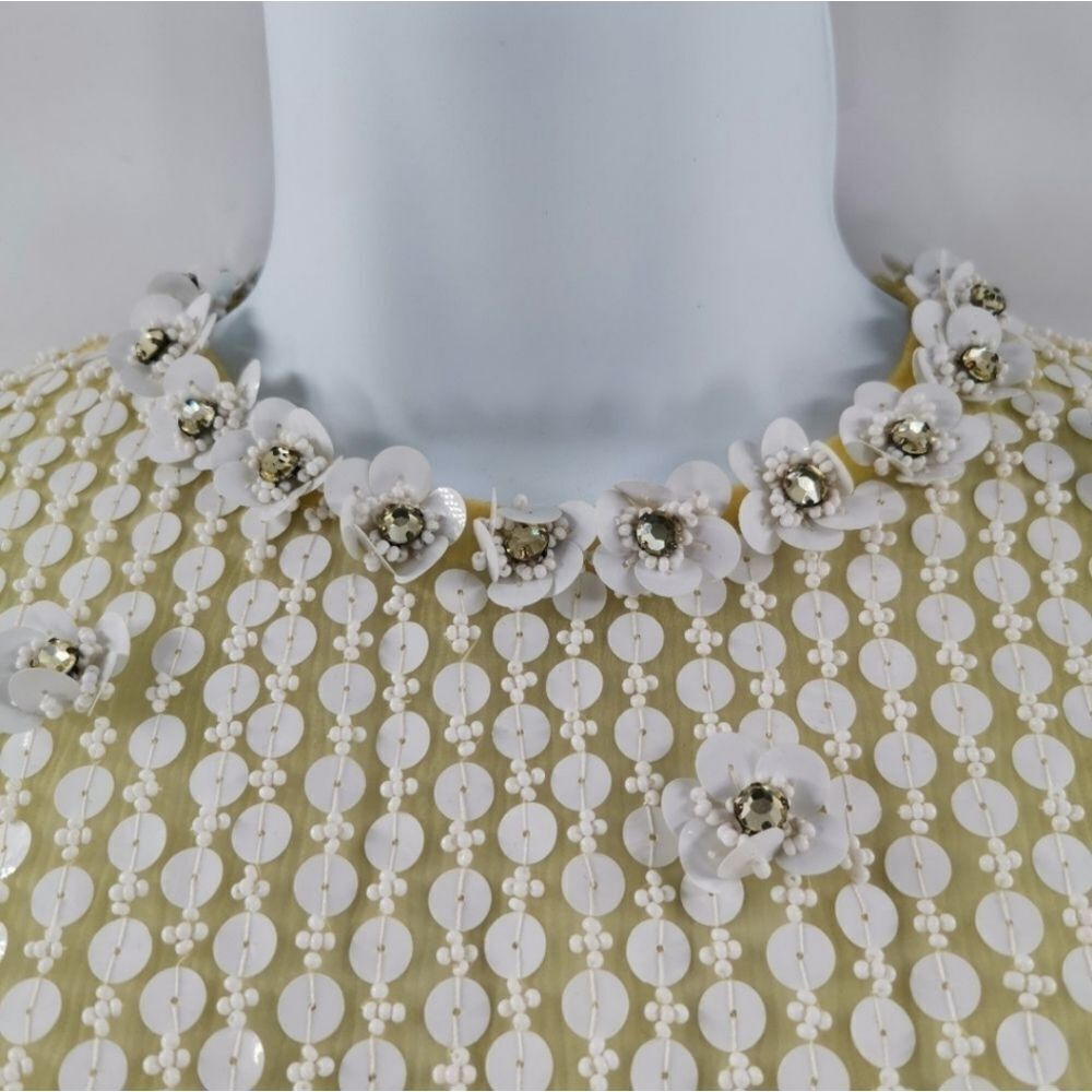 Vintage Victoria Royal LTD Yellow Silk & Organza Gown | 1950s-1960s - Picture 7 of 9